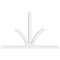 Ekena Millwork Richland Architectural Grade PVC Gable Bracket, 84"W x 52 1/2"H x 4"D x 4"F, 15/12 Pitch GBP084X53X0404RIC00 - alternate 5